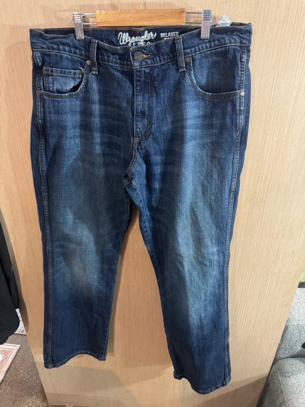 Wrangler Retro Relaxed Boot Dark Wash Jeans Size 36
